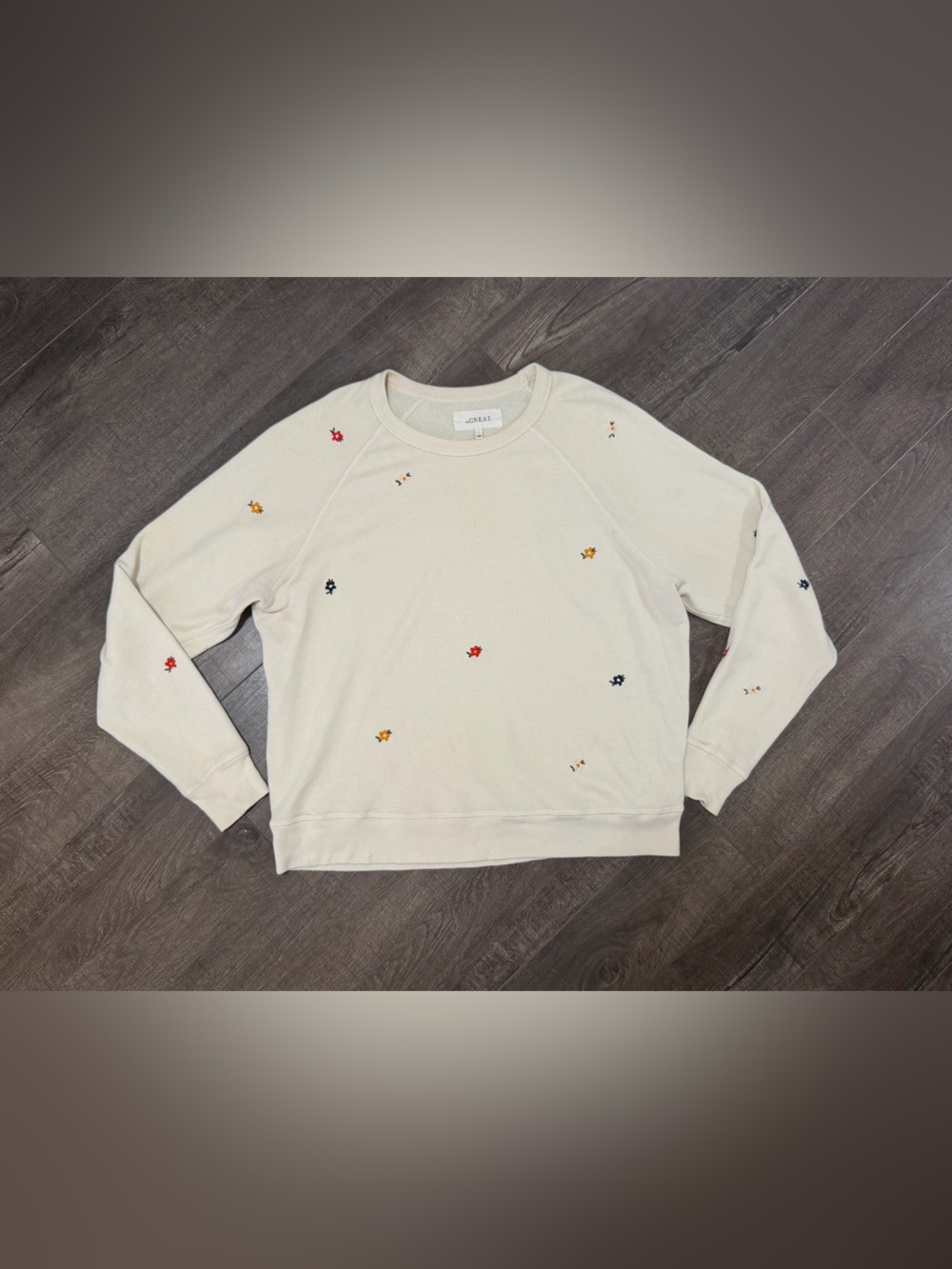 The Great Collage Sweatshirt embroidered flowers - size 1 (small)